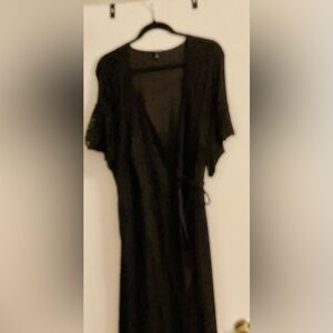 Torrid Classic Black Wrap Dress
